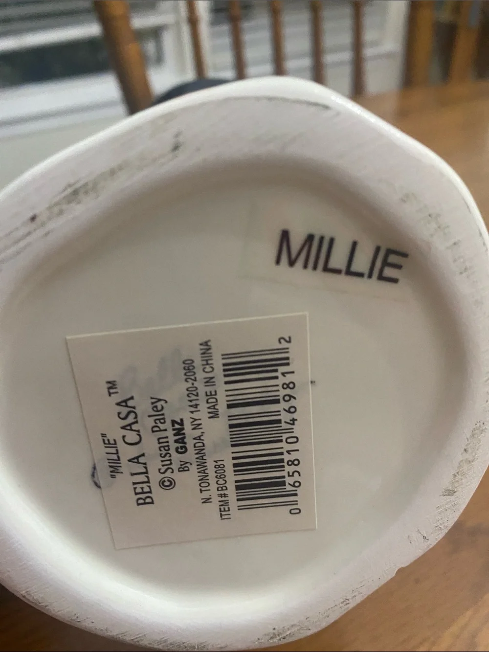 Vintage Susan Paley Hand-Painted “Millie” Vase